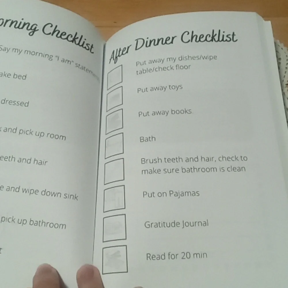 Kid's Journal for learning routines